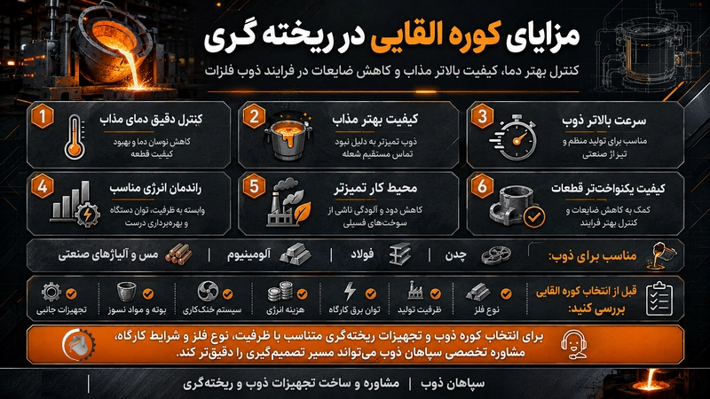 کوره القایی در ریخته گری