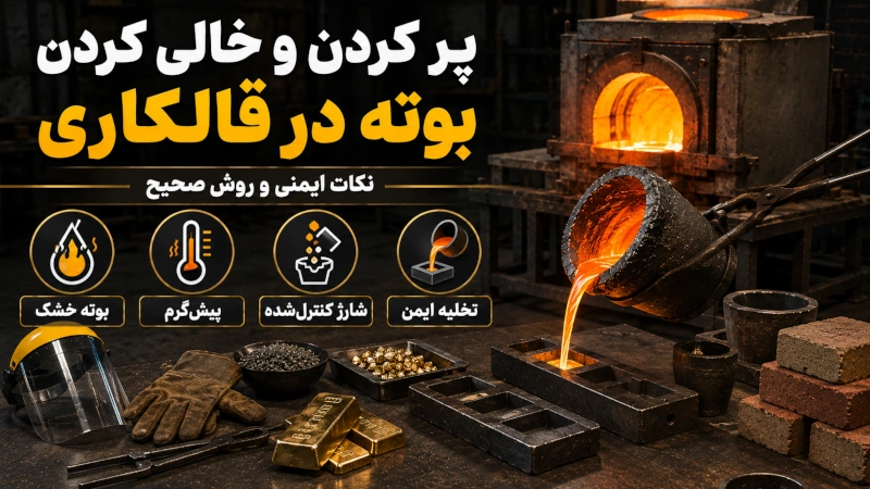روش های صحیح پر کردن و خالی کردن بوته در قالکاری مقالات 130