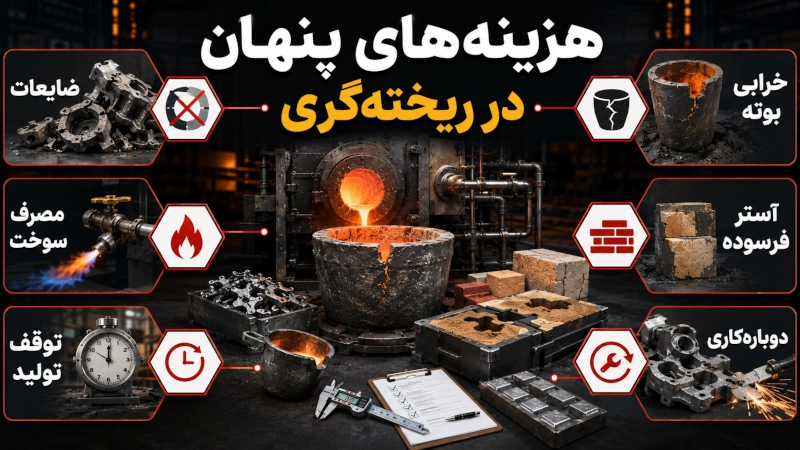 کاهش هزینه تولید در ریخته گری