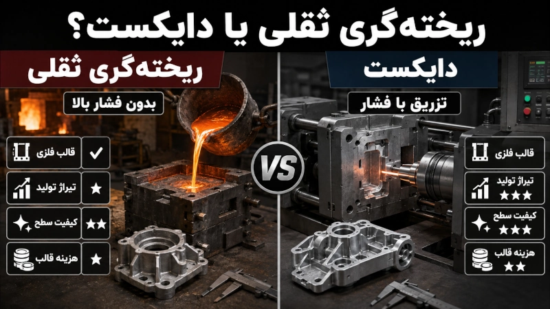 مزایا و معایب ریخته گری ثقلی