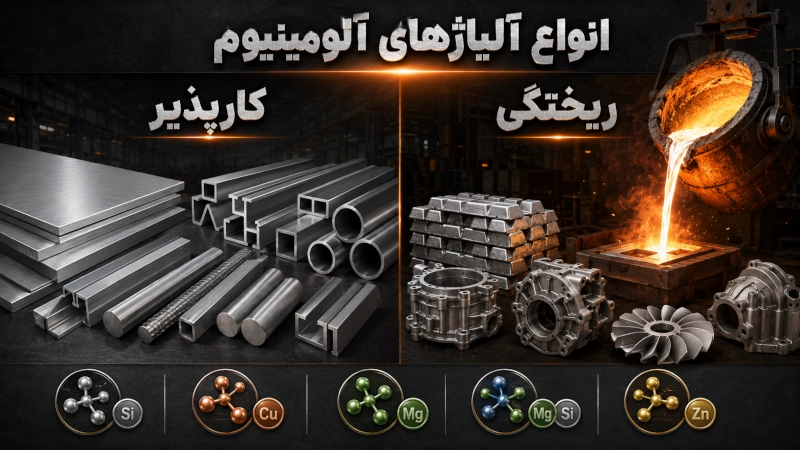 انواع آلیاژ های آلومینیوم
