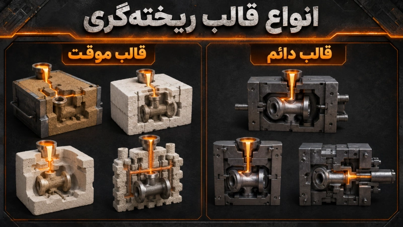 انواع قالب ریخته گری