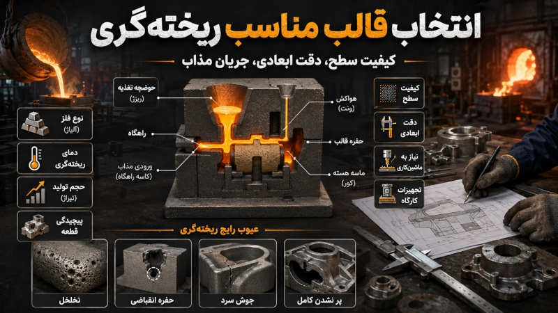 فاکتور های قالب ریخته گری مناسب