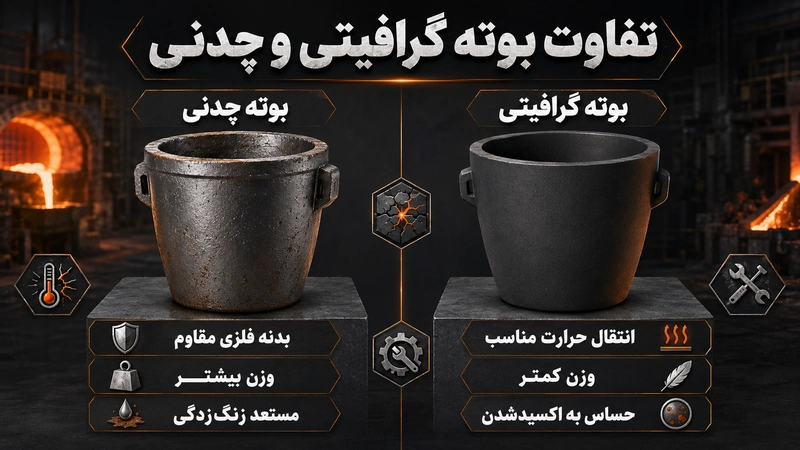 تفاوت بوته گرافینی و چدنی
