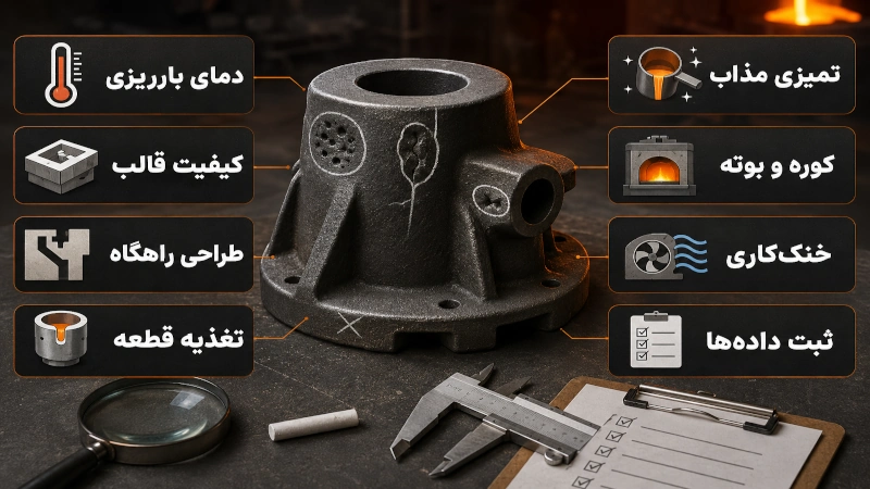 عیوب ریخته گری چدن