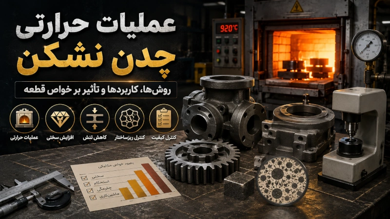 عملیات حرارتی چدن نشکن روش ها کاربردها و تأثیر آن بر خواص قطعه مقالات 95