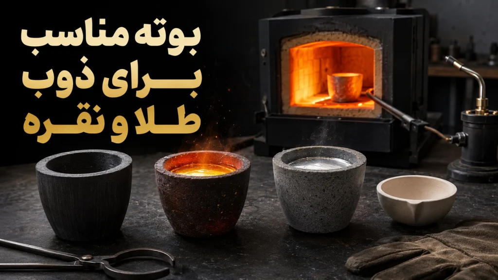 بوته مناسب ذوب برای طلا و نقره