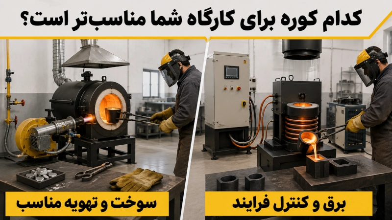 انتخاب کوره مناسب القایی و گازی