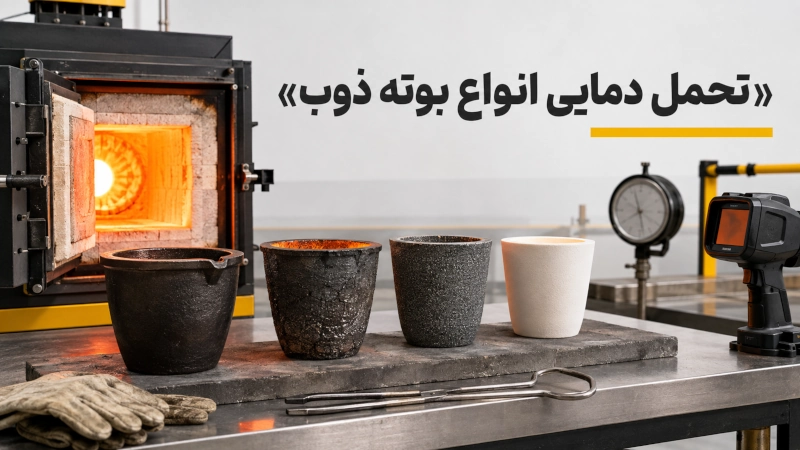 تحمل دمایی انواع بوته ذوب