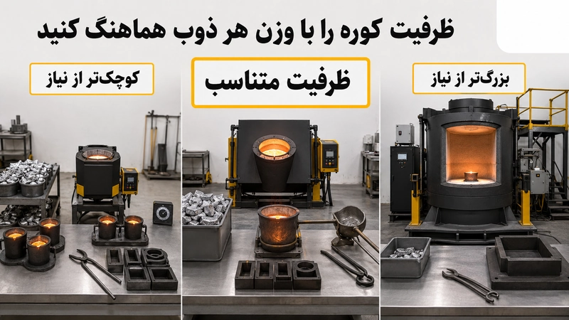 هماهنگی ظرفیت کوره با وزن