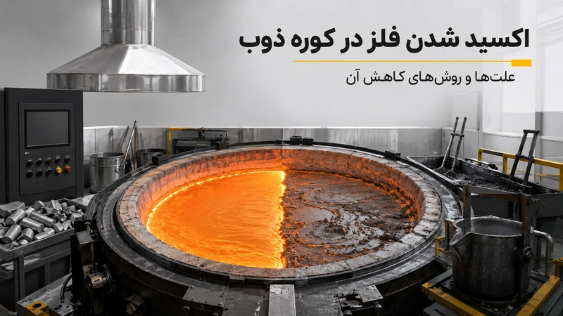 اکسید شدن فلز در کوره ذوب