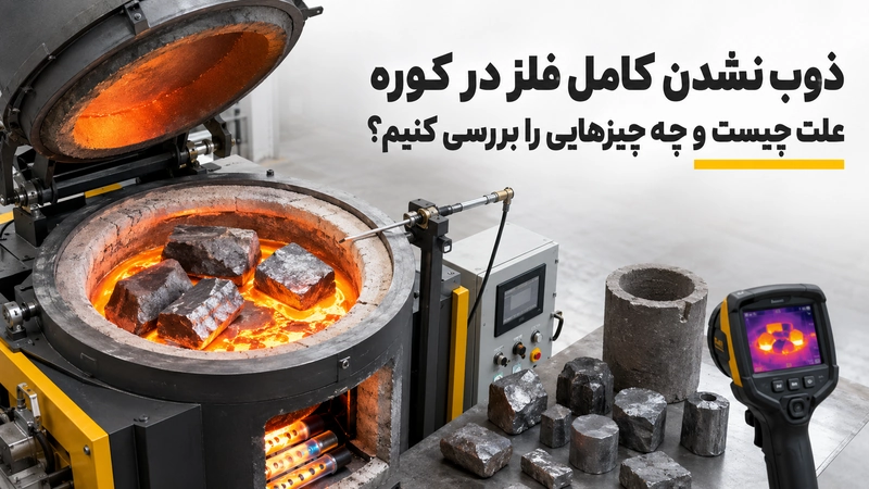 ذوب نشدن کامل فلزات در کوره
