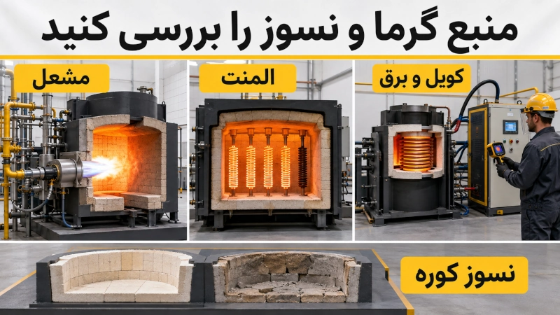 بررسی منبع گرما و نسوز