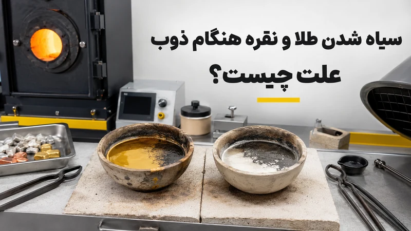 دلایل سیاه شدن طلا و نقره هنگام ذوب