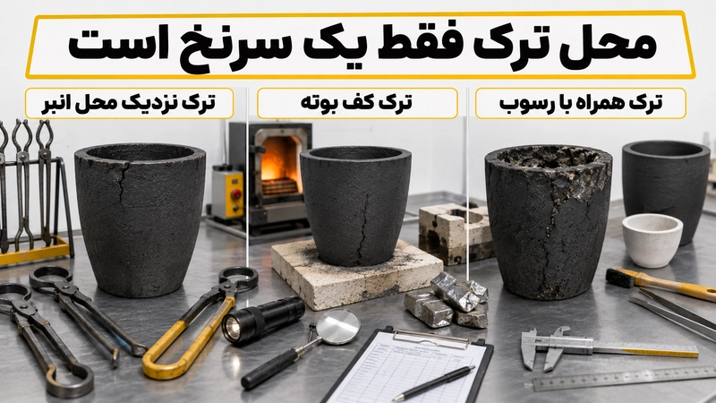 شناسایی محل ترک بوته